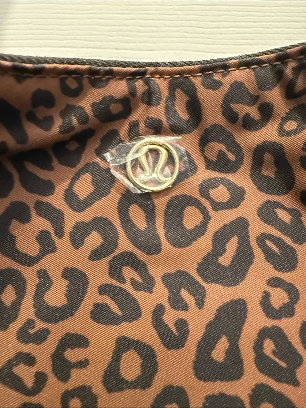 Lululemon Large Slouchy Sling Bag *Metal Hardware Leopard